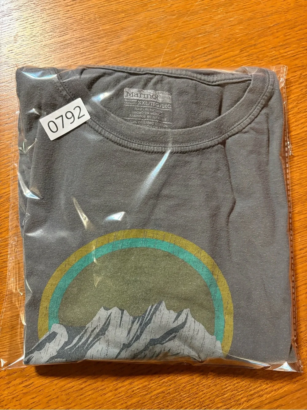 Marmot Men’s XXL Gray Mountain Graphic Organic Cotton T-Shirt